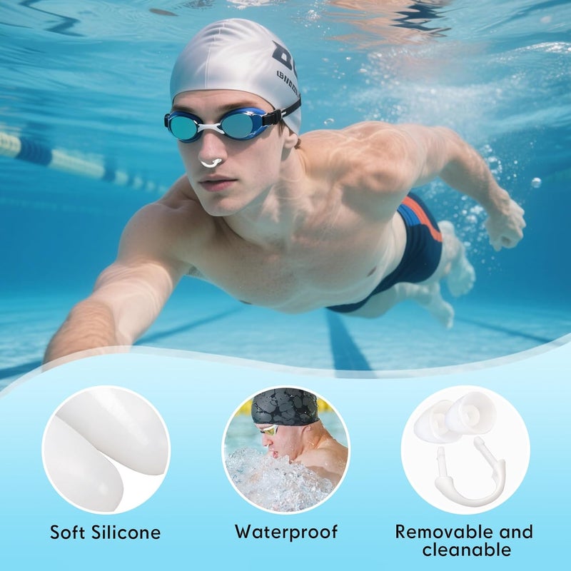Baypify 2 Pack Nose Plugs for Swimming – Waterproof and Painless Nose Plugs for Adults, Made of Soft Silicone to Keep You Comfort in The Swim - Image 3